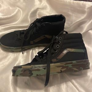 Vans high top , black /camo